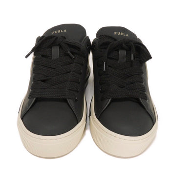 Furla Sneakers Yf42Fjo Smooth Calf Leather (Rubberized) Black Joy Lace-Up