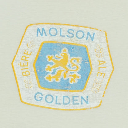 1970S Molson Golden Beer Champion Blue Bar Shirt