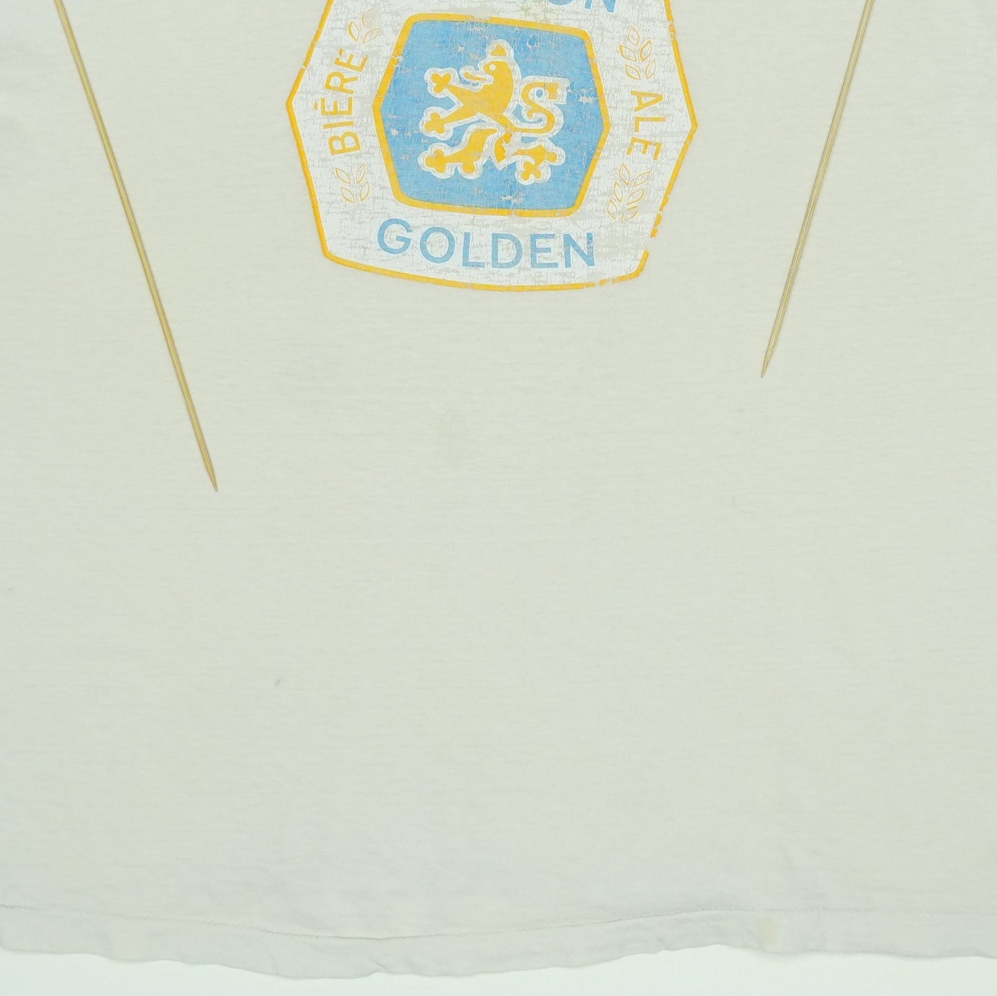 1970S Molson Golden Beer Champion Blue Bar Shirt