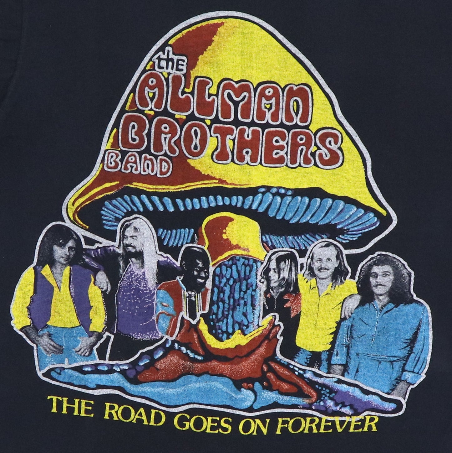 1970S Allman Brothers Road Goes On Forever Shirt
