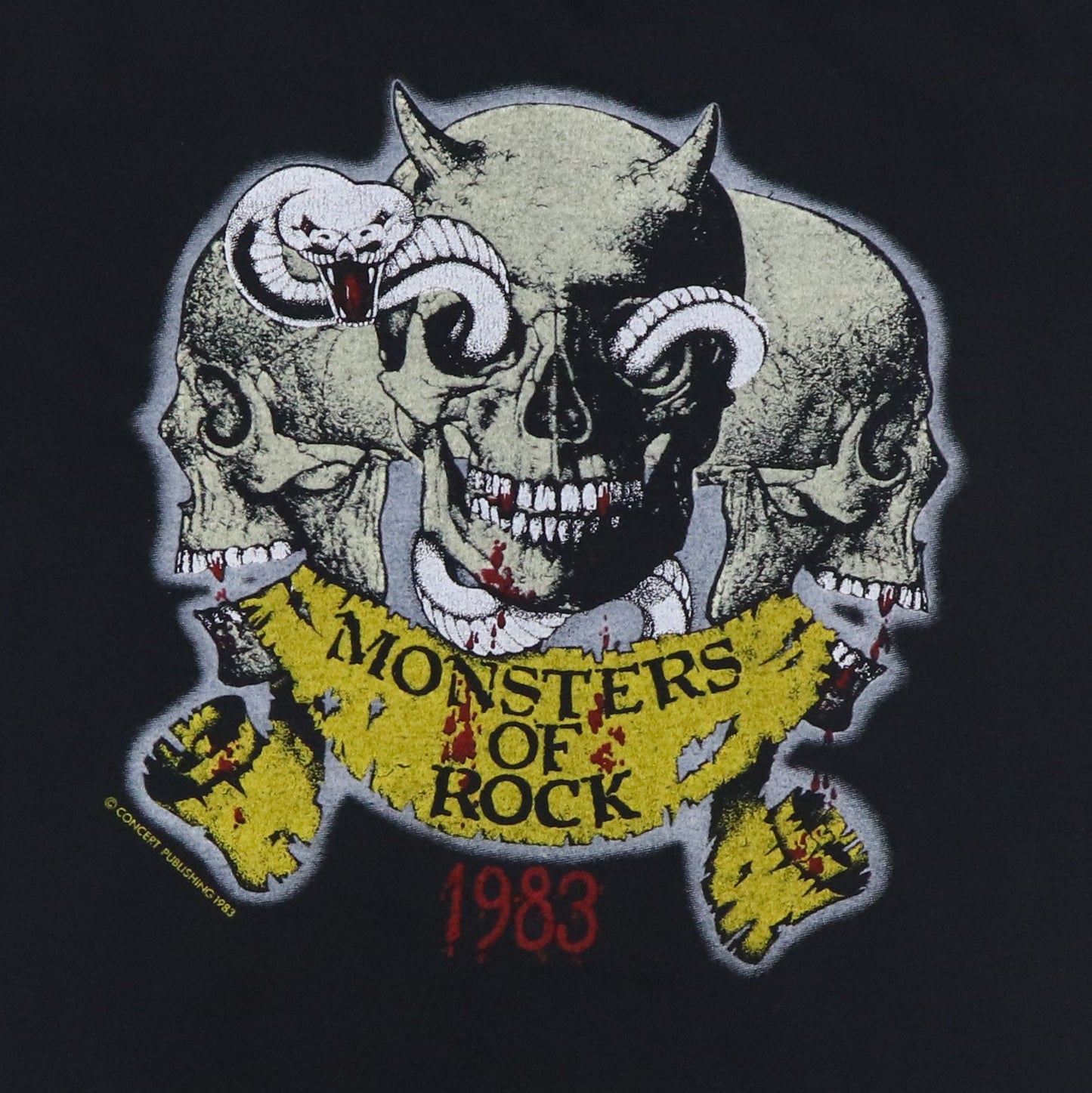 1983 Monsters Of Rock Donnington Concert Shirt