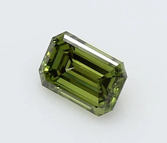 0.31ct Emerald Lab Grown Diamond (Fancy Deep Green, Clarity VVS2, IGI)