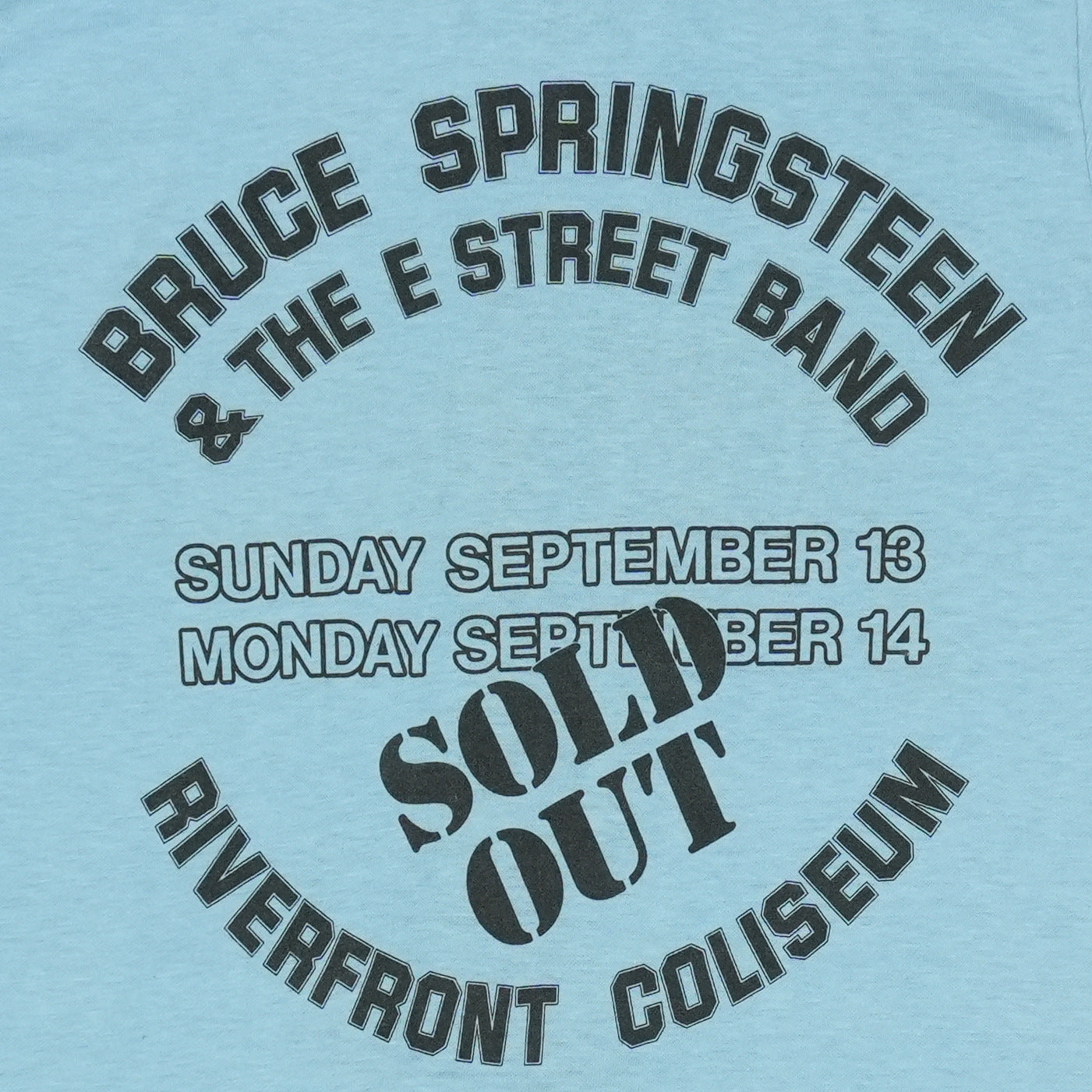 1981 Bruce Springsteen Riverfront Concert Shirt