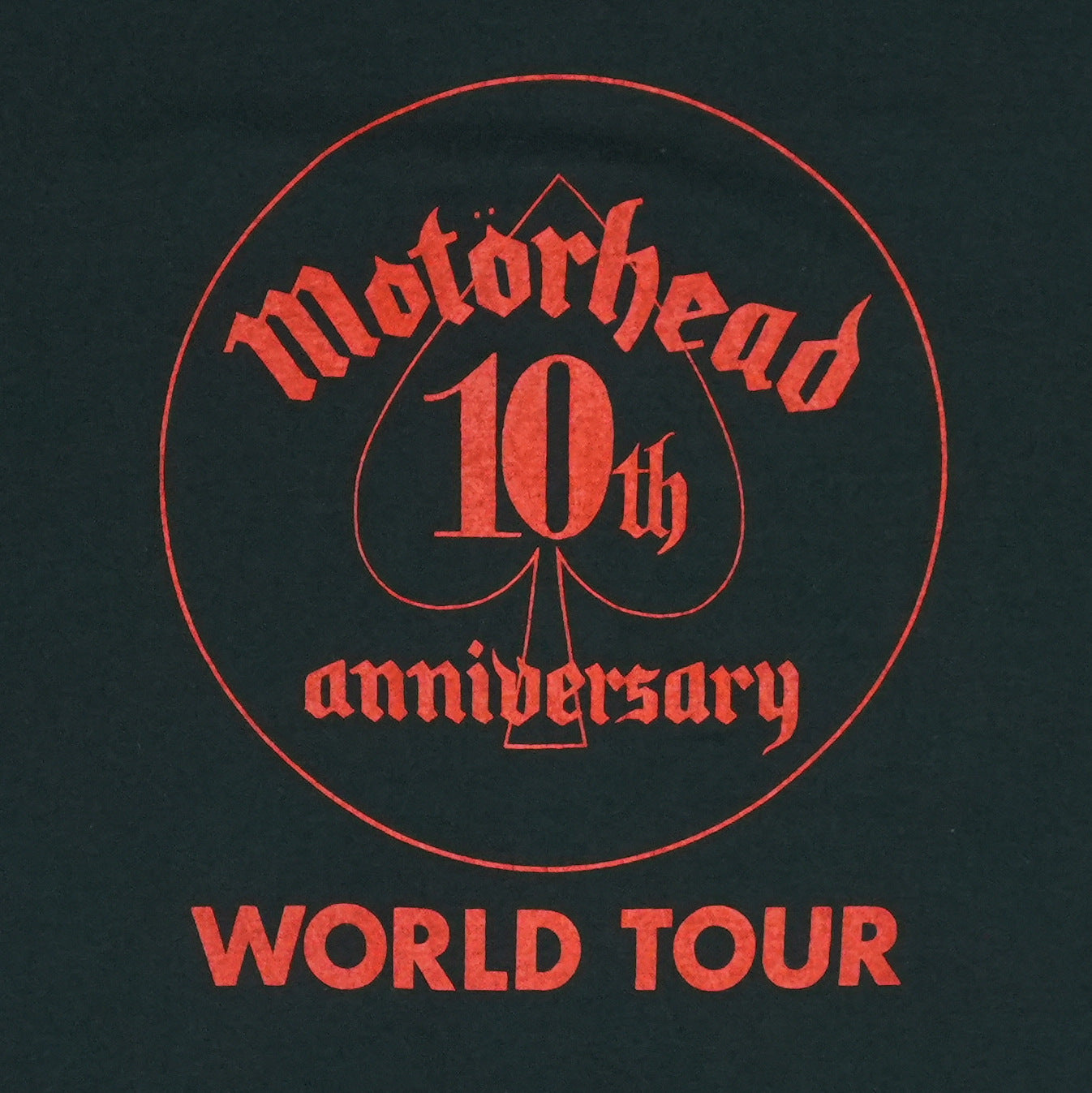 1985 Motorhead 10Th Anniversary Tour Shirt