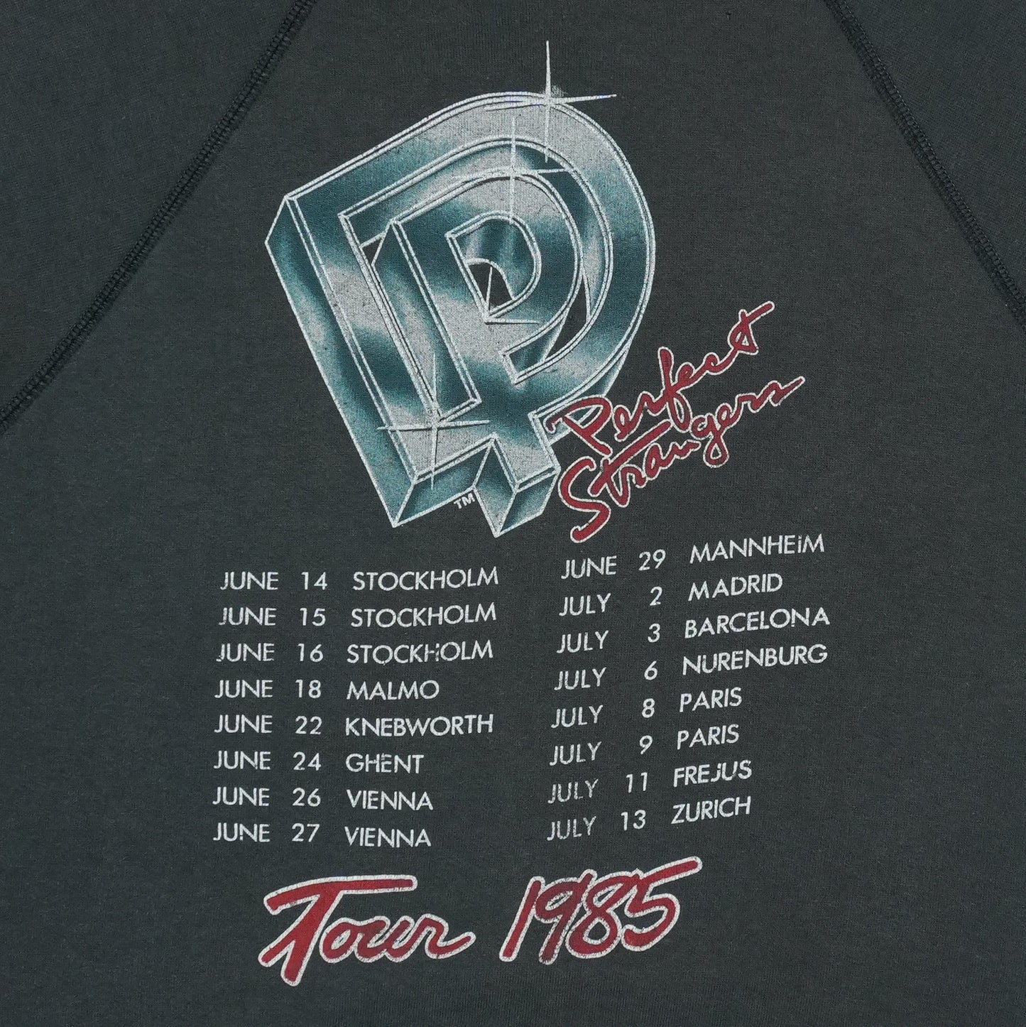 1985 Deep Purple Perfect Strangers European Tour Sweatshirt