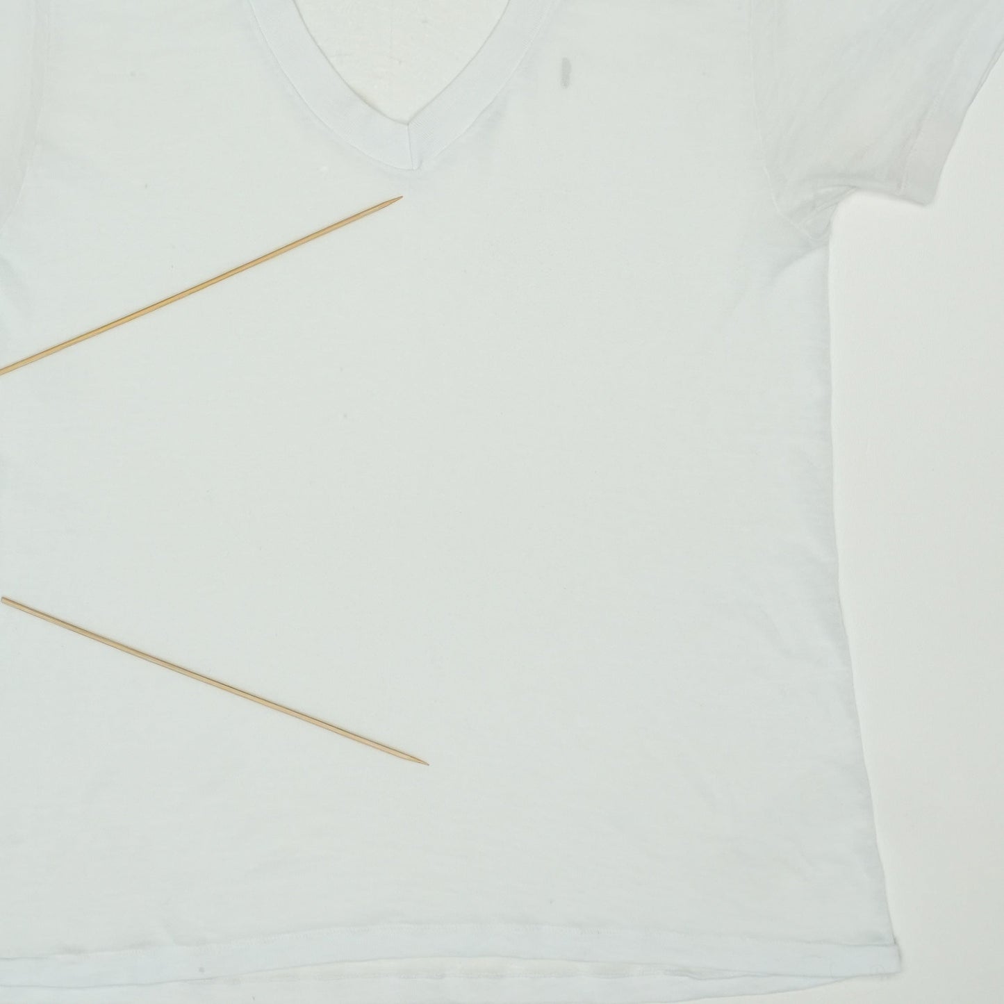 Shirt 1980s Blank V Neck