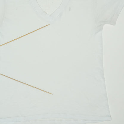 Shirt 1980s Blank V Neck