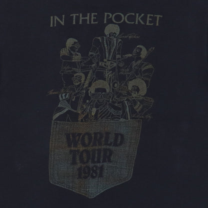 1981 Commodores In The Pocket World Tour Shirt