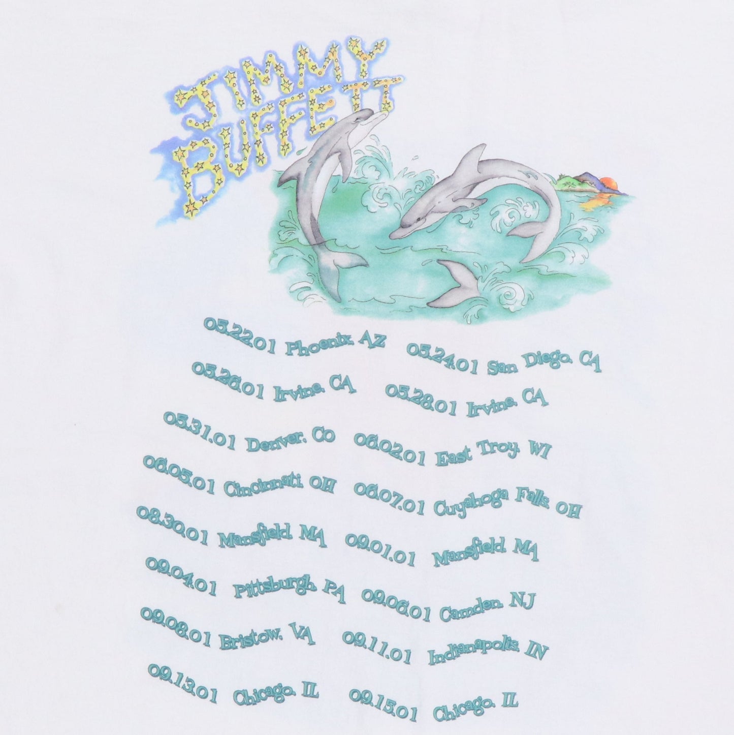 2001 Jimmy Buffett A Beach Odyssey Tour Shirt