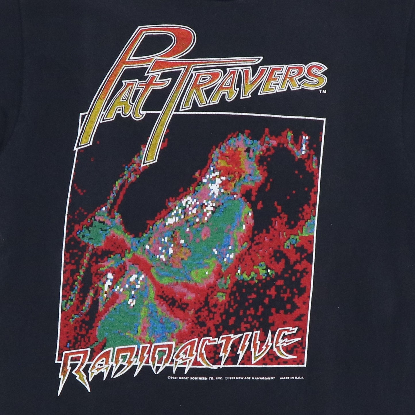 1981 Pat Travers Radioactive World Tour Shirt