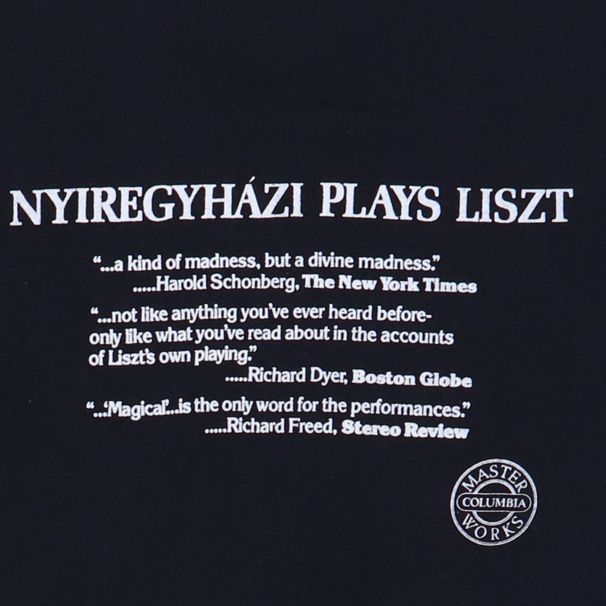 1970S Ervin Nyiregyhzi Plays Liszt Shirt