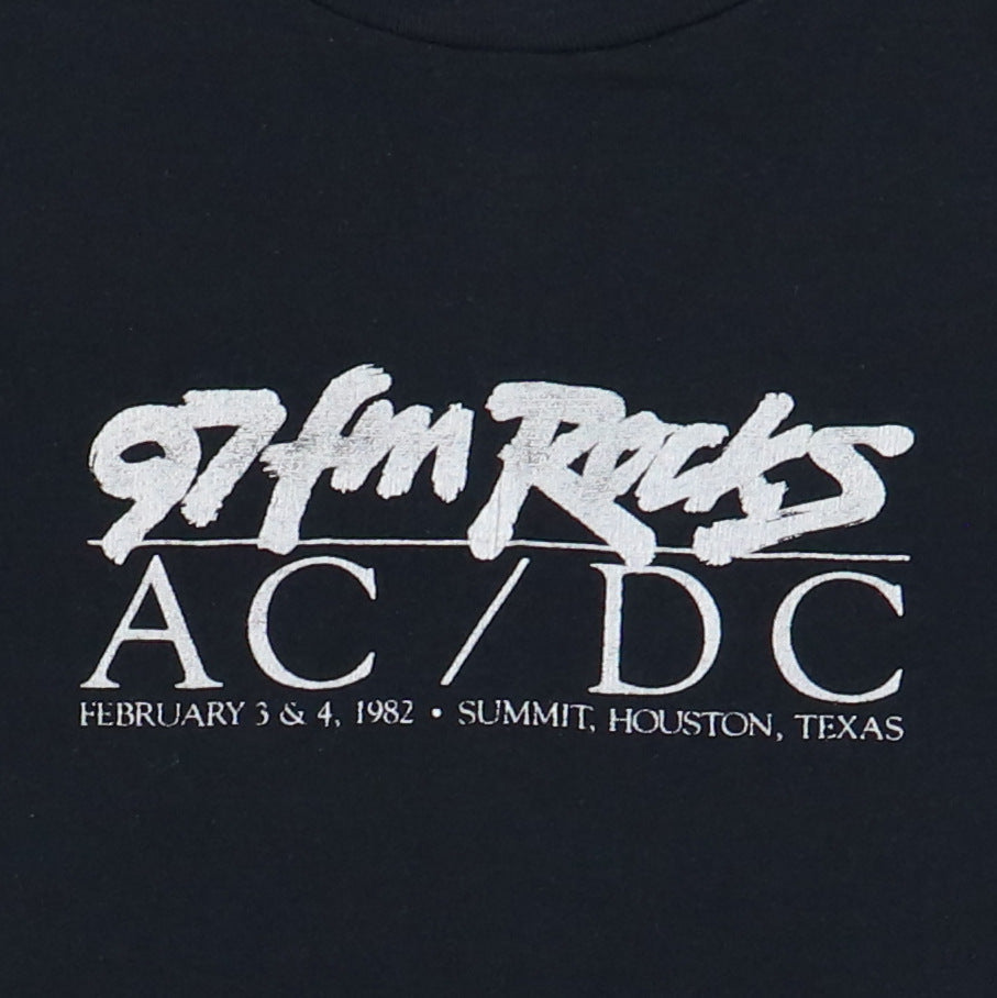 1982 Acdc Houston Texas Concert Shirt