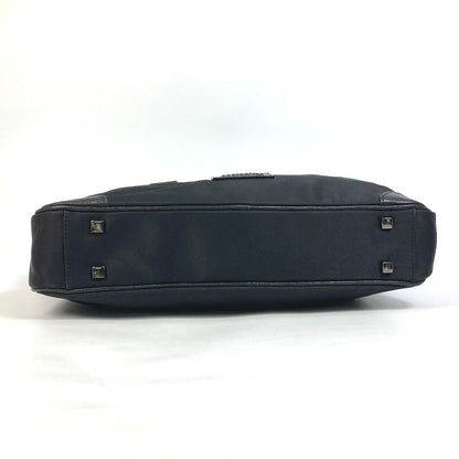 Versace Business Bag Nylon Black Logo Shoulder Bag Handbag Mens