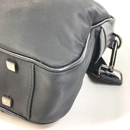 Versace Business Bag Nylon Black Logo Shoulder Bag Handbag Mens