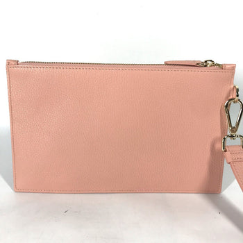 Versace Clutch Bag Leather Pink Bag Pouch Medusa Women