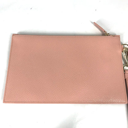 Versace Clutch Bag Leather Pink Bag Pouch Medusa Women