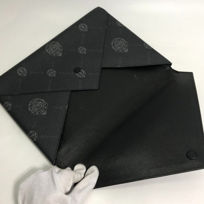 Berluti Clutch Bag Leather Black Logo Mens