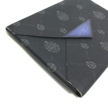 Berluti Clutch Bag Leather Black Logo Mens