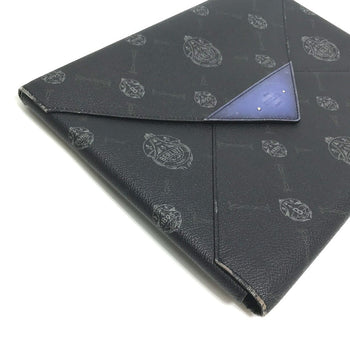 Berluti Clutch Bag Leather Black Logo Mens