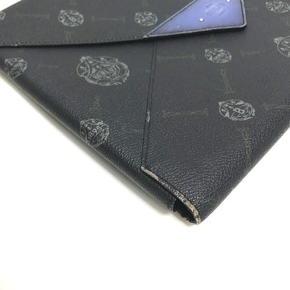 Berluti Clutch Bag Leather Black Logo Mens