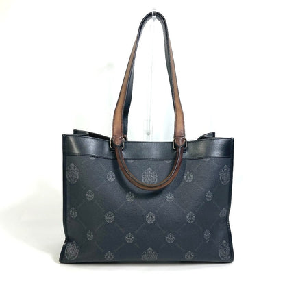 Berluti Tote Bag Canvas / Leather Black Ulysse Small Mens