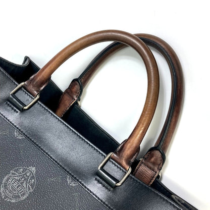 Berluti Tote Bag Canvas / Leather Black Ulysse Small Mens