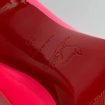 Christian Louboutin Pumps 3140495 Patent Leather Fluorescent Pink Pigalle Follies Women 36