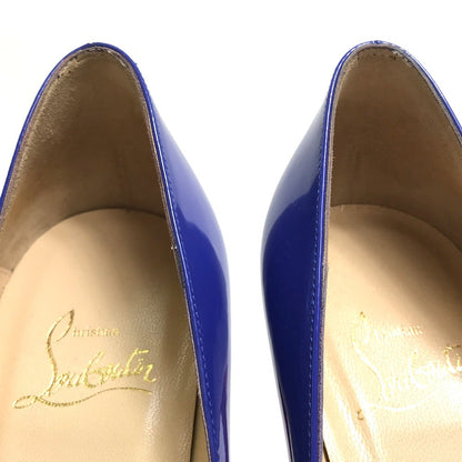 Christian Louboutin Pumps 1110971 Patent Leather Blue X Red X Yellow Tricolor Women 36