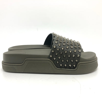 Christian Louboutin Sandals 1211099 Rubber Green Full Fun Slippers 39