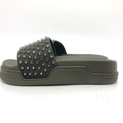 Christian Louboutin Sandals 1211099 Rubber Green Full Fun Slippers 39