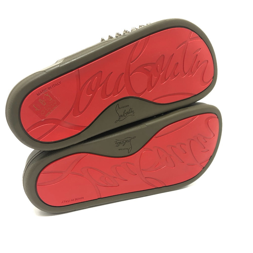 Christian Louboutin Sandals 1211099 Rubber Green Full Fun Slippers 39