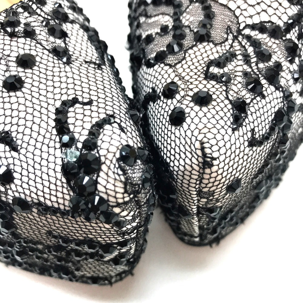 Christian Louboutin Pumps Sequins, Satin Black Race Women 40