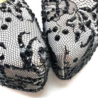 Christian Louboutin Pumps Sequins, Satin Black Race Women 40