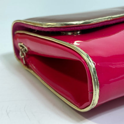 Christian Louboutin Clutch Bag 1120586 Calfskin/Patent Leather/Suede Brown X Pink By Color Riviera