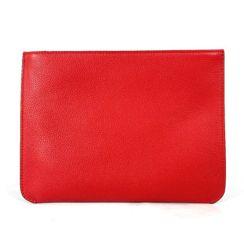 Christian Louboutin Clutch Bag 1185073 Leather Black Heart Charm With Logo Women