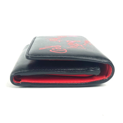 Christian Louboutin Trifold Wallet 1205105 Leather Black Rubigaga