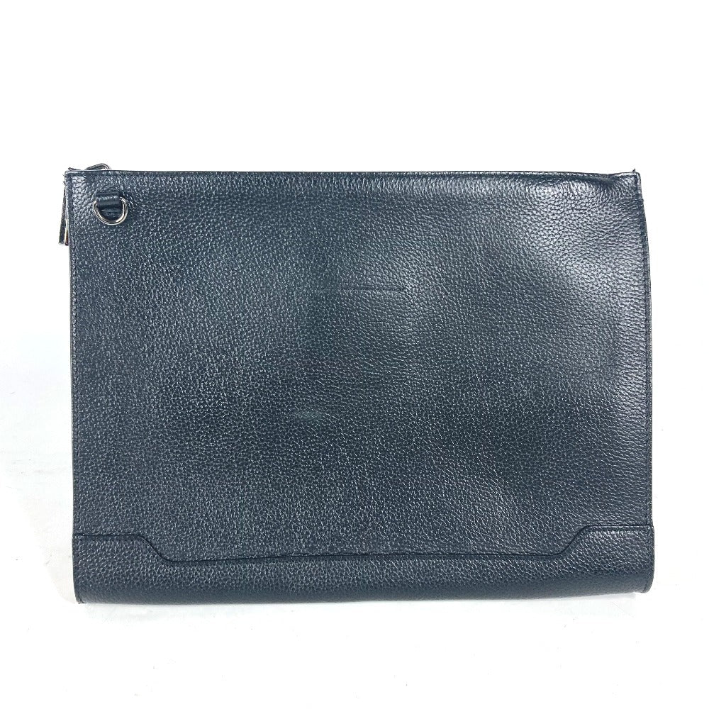 Christian Louboutin Shoulder Bag Leather Black Crossbody Logo Sky Sky Mens