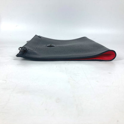 Christian Louboutin Shoulder Bag Leather Black Crossbody Logo Sky Sky Mens