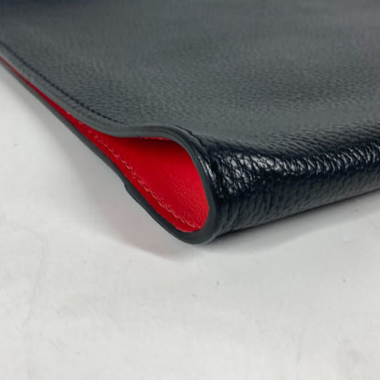 Christian Louboutin Shoulder Bag Leather Black Crossbody Logo Sky Sky Mens
