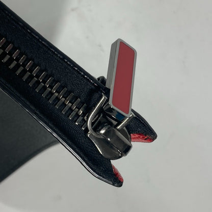 Christian Louboutin Shoulder Bag Leather Black Crossbody Logo Sky Sky Mens