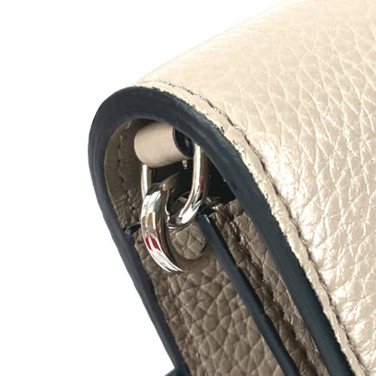 Christian Louboutin Waist Bag 3195109 Leather Beige Belt Chain Bag Logo Women