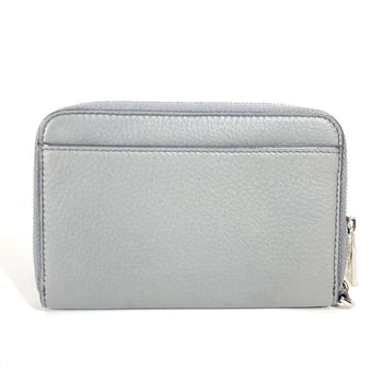 Tiffany&Co. Pouch Leather Gray Smartphone Pouch Card Case Business Card Holder Pass Case Logo Women