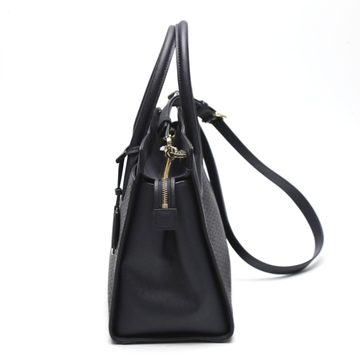 Kate Spade Handbag Leather Navy Shoulder Bag 2Way Women