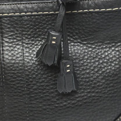 Coach Handbag 5055 Leather Black Hamptons Fringe Women