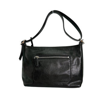 Coach Shoulder Bag 25355 Leather Black Tote Bag Tassel Legacy Women