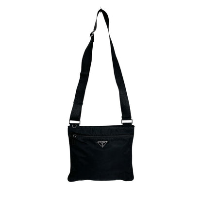 Prada Shoulder Bag Nylon Black Triangle Logo