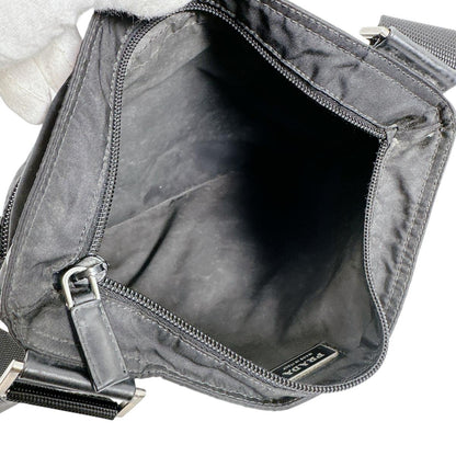 Prada Shoulder Bag Nylon Black Triangle Logo