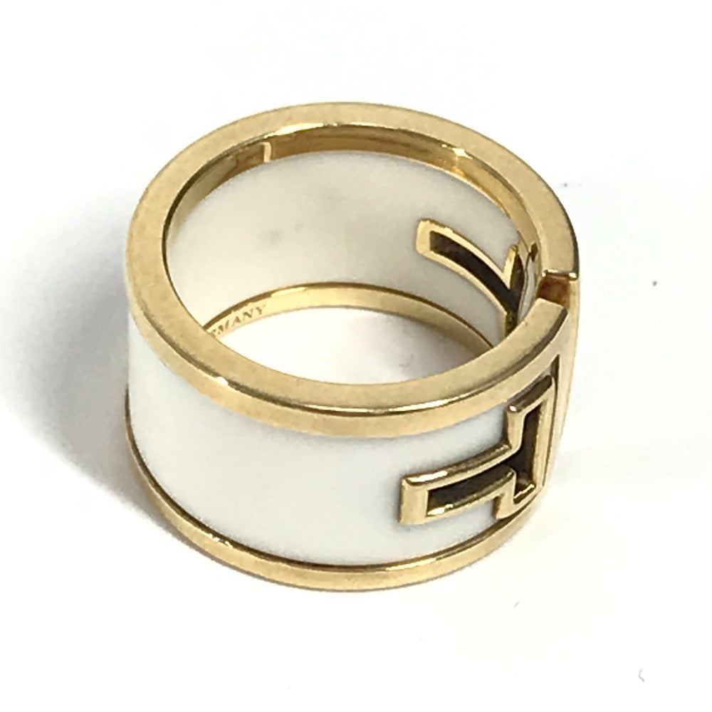 Tiffany&Co. Ring Au750, Ceramic Gold T Cut Out 6.5