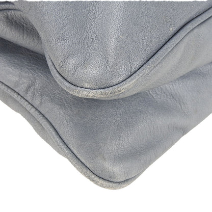 Bally Shoulder Bag Leather Blue Women