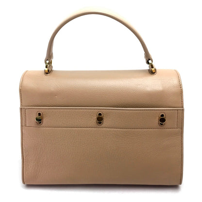 Saint Laurent Paris Handbag 368229 Leather Beige Muse Toe Women